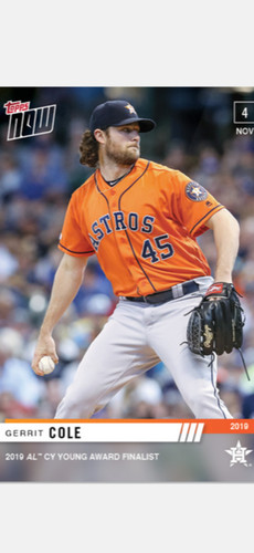 2019 Topps Now OS-14 Gerrit Cole