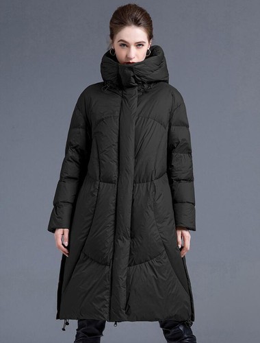 Damenmode Winter Kapuze Langarm lockere warme Daunenmäntel gefütterte Mäntel  - Bild 13 von 14