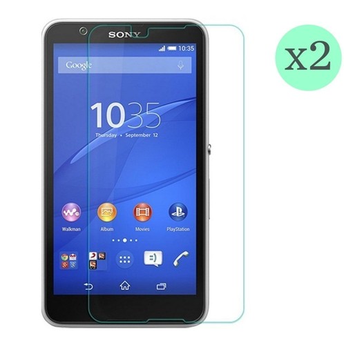 Lot De 2 Films Protection écran Verre Trempé NOVAGO - Pour Sony Xperia E4 (5.0") - Neufs En Boîte
