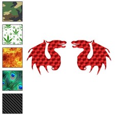 Pair Of Dragons, Vinyl Decal Sticker, 40 Patterns  3 Sizes, 6076