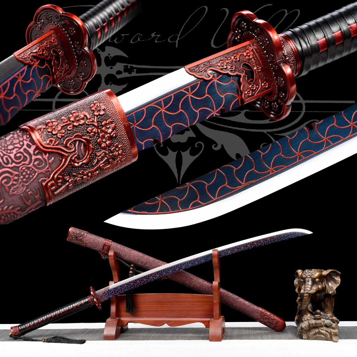 红色半收藏日本刀剑、军刀| eBay