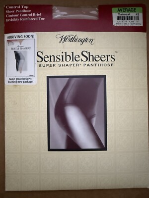 WORTHINGTON Sensible Sheers Super Shaper PANTYHOSE Size Average Color Oatmeal