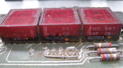 3pcs FND567  LED 7 Segment 0.5''display module mounted in ANALOG DEVICES AD2026F 