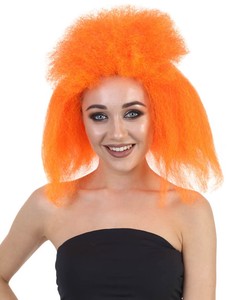 orange mullet wig