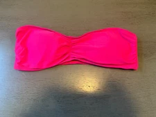 NEW pink  strapless L SPACE swimsuit bikini top size XS
