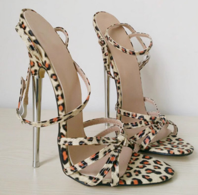 Womens Open Toe 18CM High Heel Stiletto Sexy Party Shoes Ankle Strap Sandals Sz
