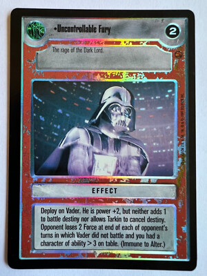 Star Wars CCG Reflections I Foil Uncontrollable Fury FS Eligible Dollar Rare