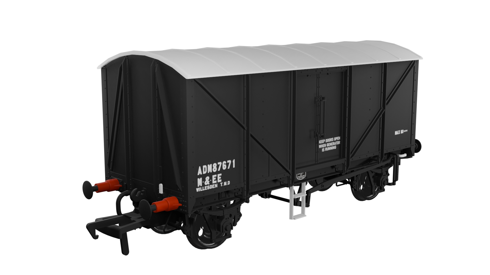 Rapido Trains 957016 OO Gauge BR 1/801 Departmental Van – No.ADM87671