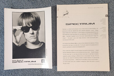 Peter Kember aka Sonic Boom of Spectrum Music 8X10 Vintage PRESS PHOTO + Bio- NM