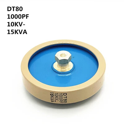 DT80 1000PF 10KV 15KVA High Frequency High Voltage Ceramic Capacitor - Photo 1/4