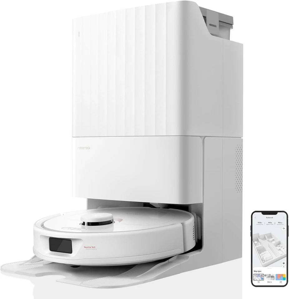 Roborock Qrevo Pro Saugroboter mit Wischfunktion Absaugstation,FlexiArm,7kPa,APP