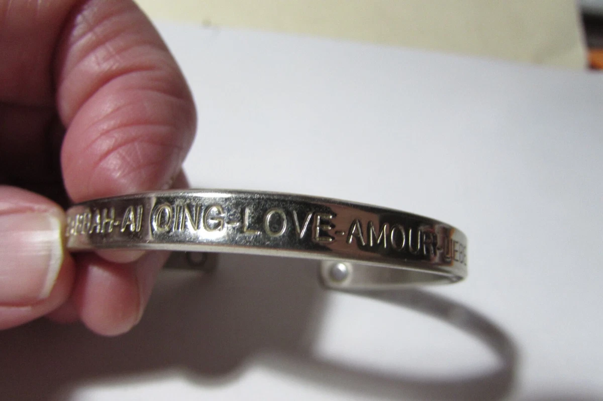 VINTAGE cuff SERGIO LUB Magnetic bracelet LOVE in several