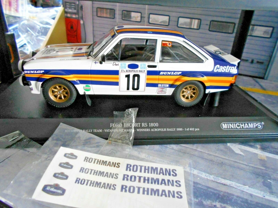 FORD Escort MKII Rallye RS1800 Acropole 1980 Winner #10 Vatanen Minichamps 1:18  - Bild 2 von 4