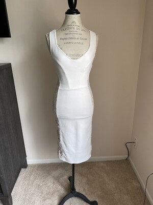 BCBGmaxazria Bandage Dress White