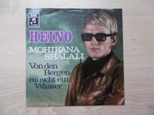 Heino autograph signed 18x18 cm 7" single "Mohikana Shalali"