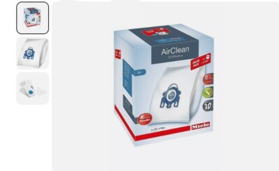 Miele HyClean XL Pack 3D GN Vacuum Cleaner Bags, Pack of 8