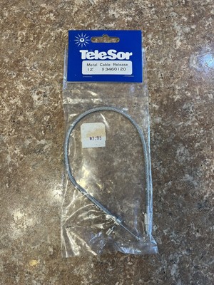 Vintage Telesor Shutter Release Cable 12  Metal For 35mm Film SLR Camera NEW