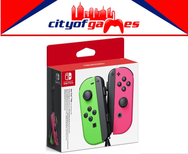 Joy-Con Controller Neon Green Neon Pink Nintendo Switch New In Stock