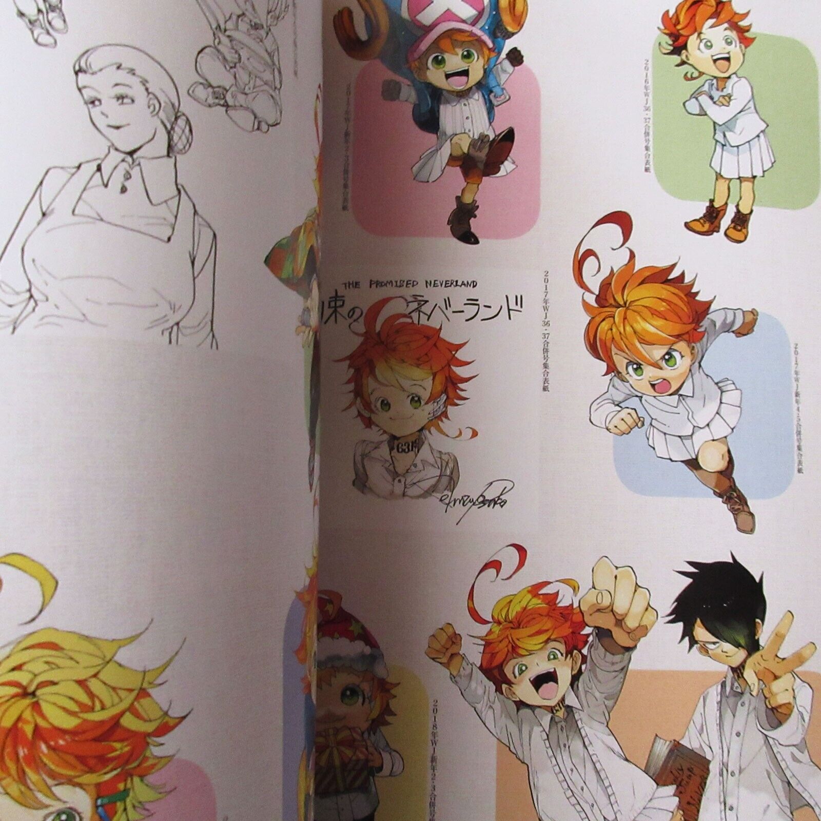 The Promised Neverland Art Book Illustrations Collection Anime Manga Japan  USED