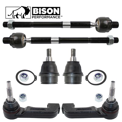 Bison Performance 6pc Front Tie Rod End & Lower Ball Joint Kit For Nitro Liberty