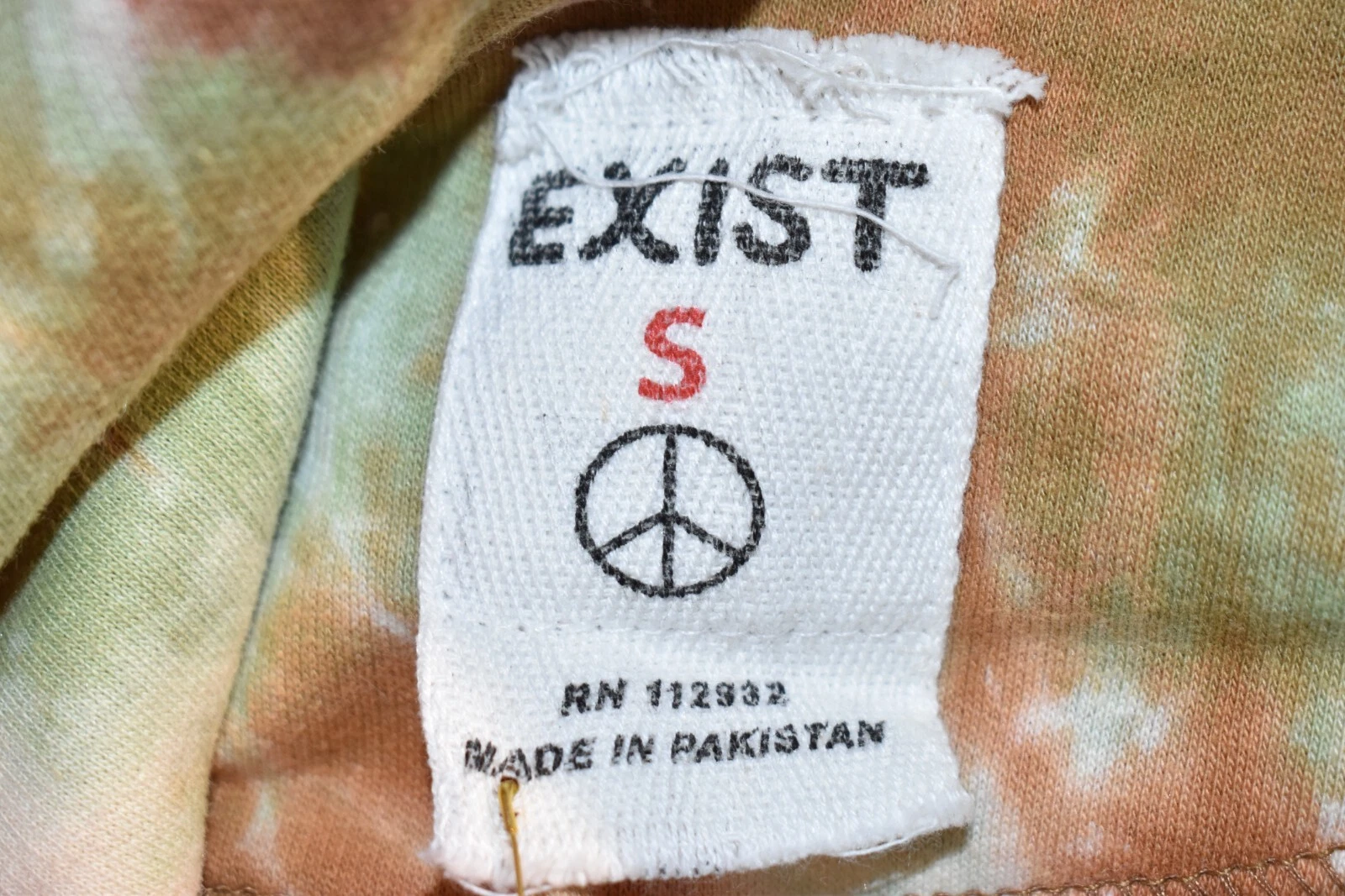 VETEMENTS Felpa Exist Michigan St.Joseph tie dye con cappuccio taglia small