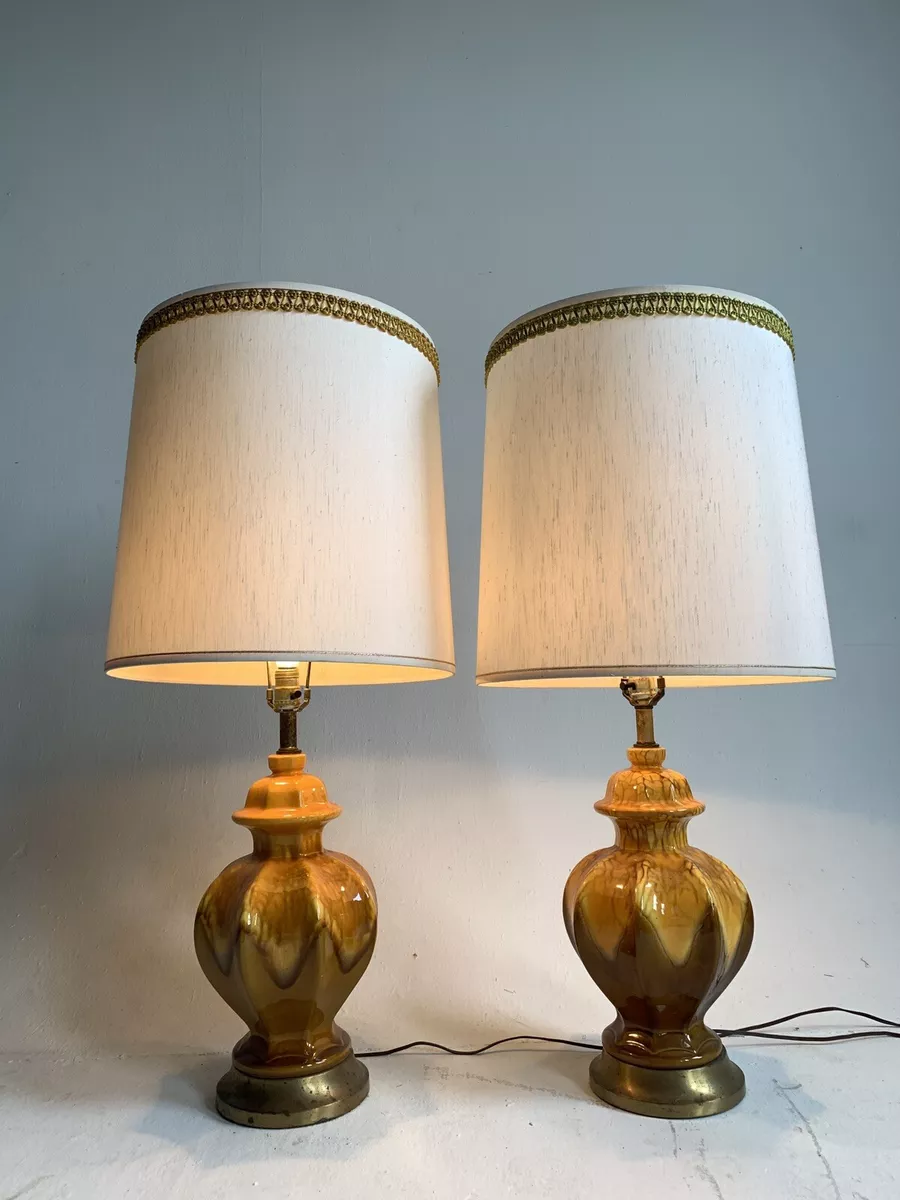 Drip glaze table lamp deals
