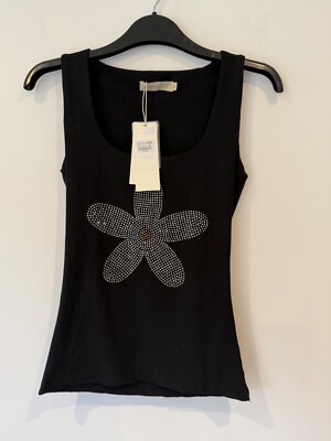 Voyelles Ladies Black Sleeveless Top. BNWT. Size M.