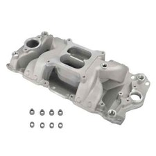 Dual Plane Air Gap Aluminum Intake Manifold For Sbc Small Block Chevy 350 400