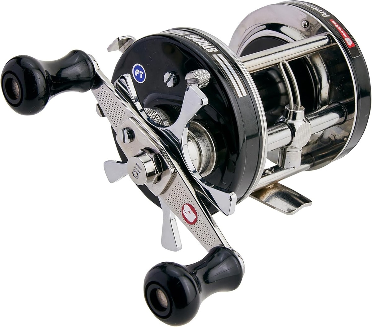 Abu Garcia Baitcasting Reel Ambassadeur 6500 Striper Black Right