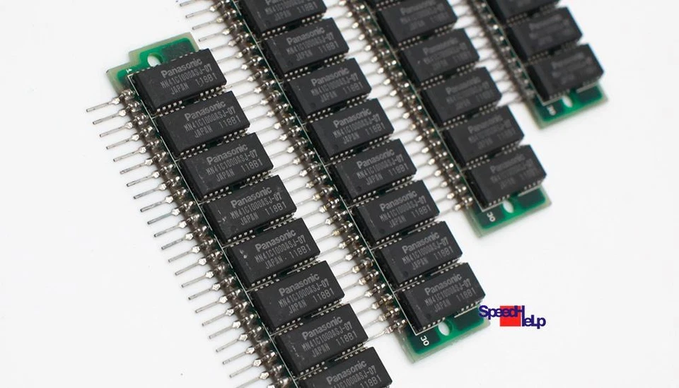Sipp Panasonic Mn4a091m0s70 4mb Ram 4x1mb 30-Pol Pin 4 Mb for 8086 80286 80386 - Image 2 of 3