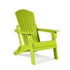 HDPE Folding Adirondack Chair Outdoor Patio All Weather Fire Pit Chair Green — photo 8