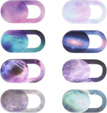 8PCS Laptop Camera Cover Slide Webcam Cover Slide Phone Camera Starry Sky