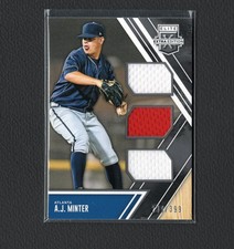 2017 Elite Extra Edition Triple Materials #12 A.J. Minter/399
