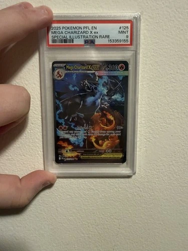Pokémon Mega Charizard X ex 125/094 Phantasmal Flames PSA 9 Special Illustration