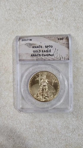 2017-W G$50 1 oz Gold American Eagle - Burnished - ANACS SP 70 - SKU-G5474