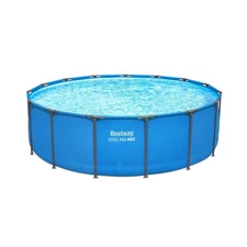 Bestway Steel Pro MAX 15ft Round Above Ground Pool Blue
