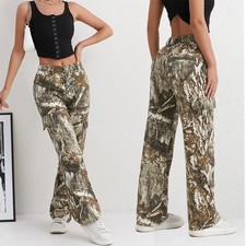 2025 Women's Jeans Denim Pants Camouflage Euramerican High Waist Girl Style Jean