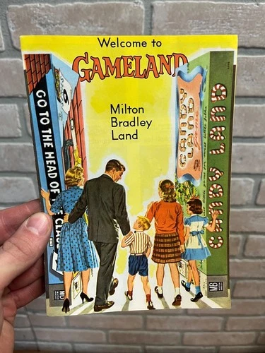 Vintage 1962 Milton Bradley Gameland Sales Brochure Board Games