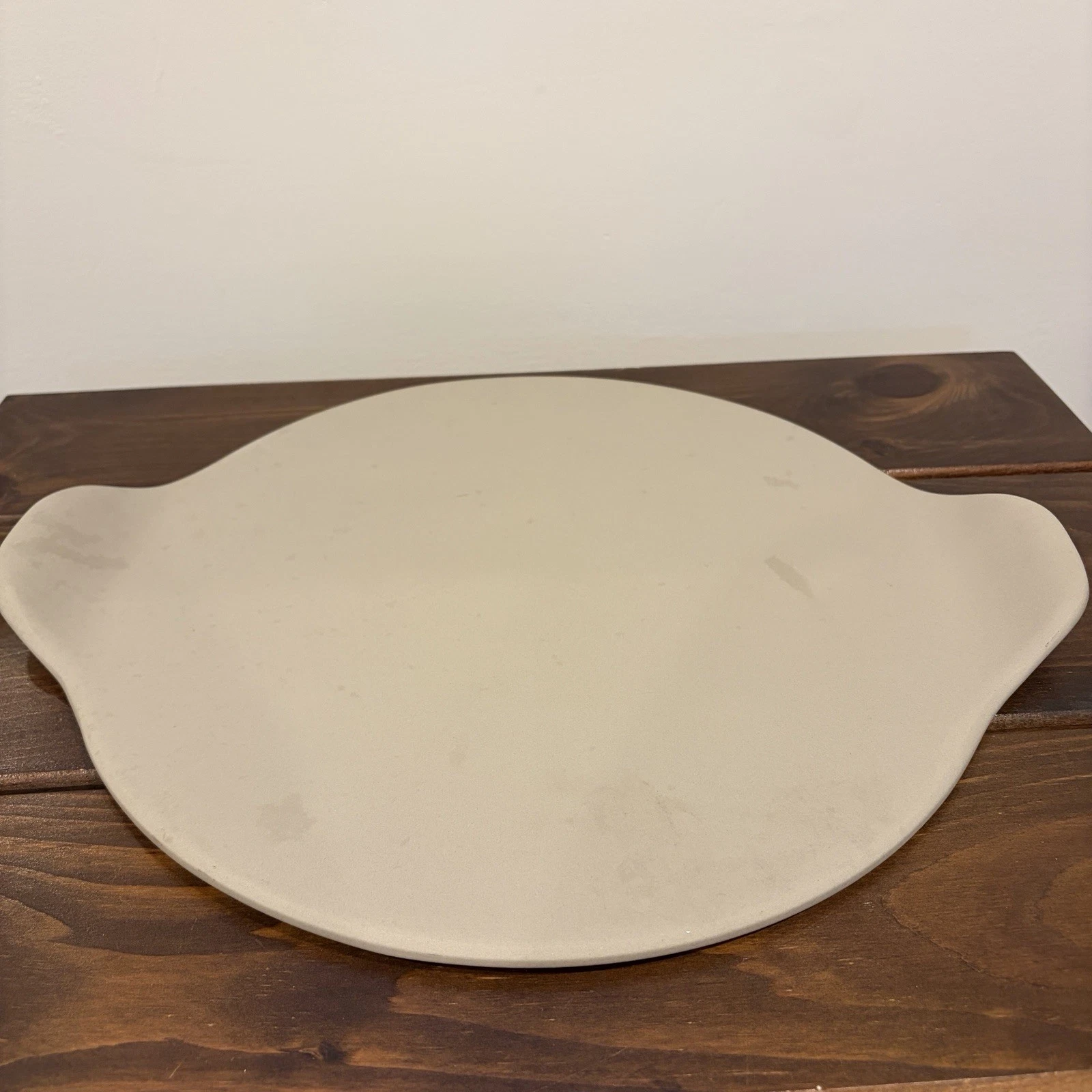 NWOB Pampered Heritage Chef Round Pizza Baking Stone 15” Large #1371 w/ Handles