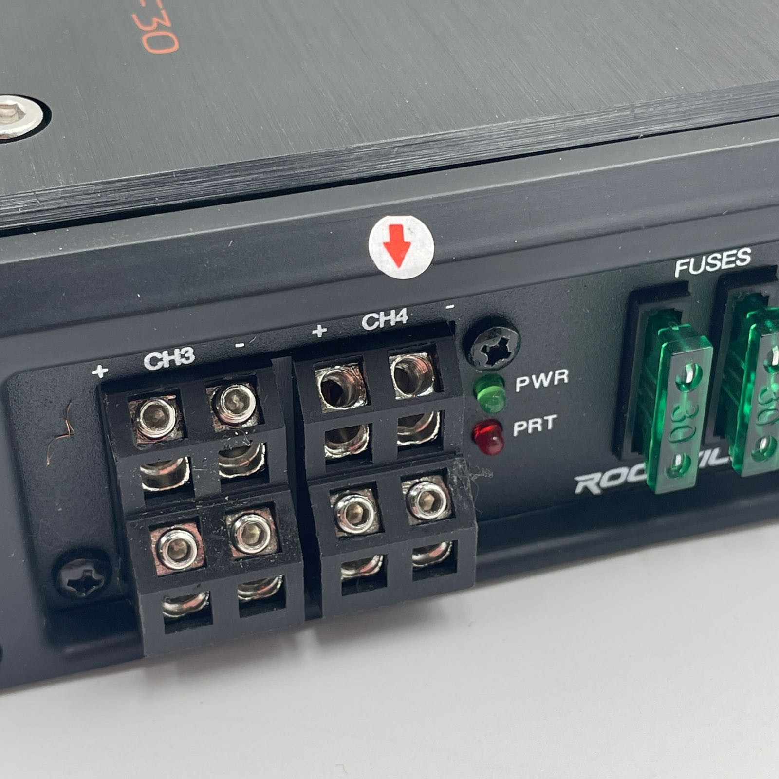 Rockville RXD-F30 2400W 4-Ch 2-Ohm Micro Car Amplifier Dyno-Certified MOSFET