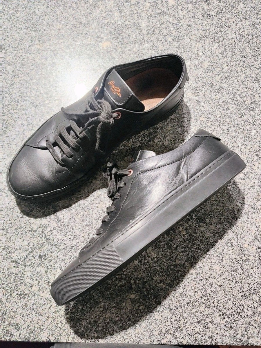 Good Man Brand EDGE Mens Sneakers 10.5 Black Leather Low Top  display picture 2