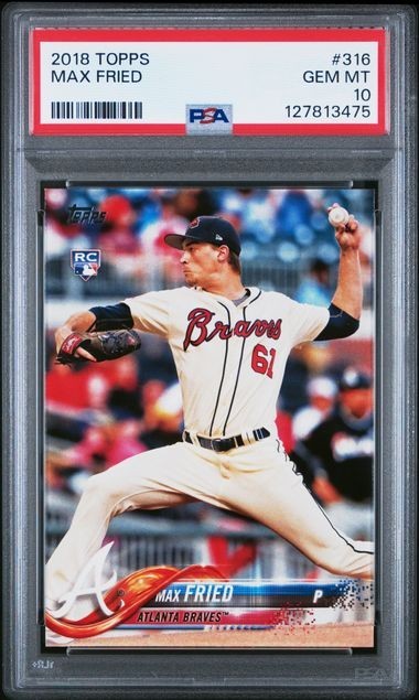 MAX FRIED 2018 Topps #316 PSA 10 GEM MINT RC