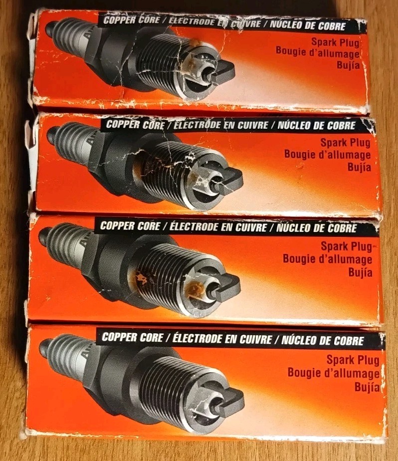 4 pc Autolite 65  Copper Core Nascar Performance Spark Plugs 