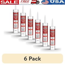 6 Pack Multi-Purpose Acrylic Caulk Waterproof Sealant Windows Doors Trim New