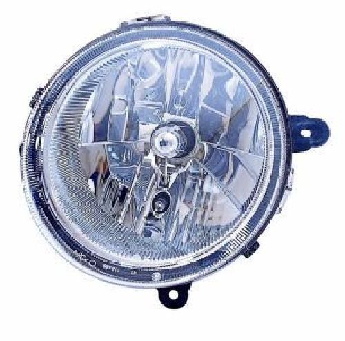 ABAKUS Left Headlight 433-1111L-LD-EM for Jeep H4 Chrome, ECE