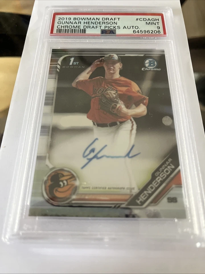 2019 Bowman Draft - Chrome Draft Pick Autographs Gunnar Henderson #CDA-GH... - Image 2 of 4