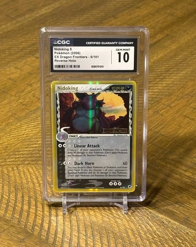 CGC 10 Nidoking (Delta Species) 6/101 Dragon Frontiers Pokémon 2006 Reverse Holo