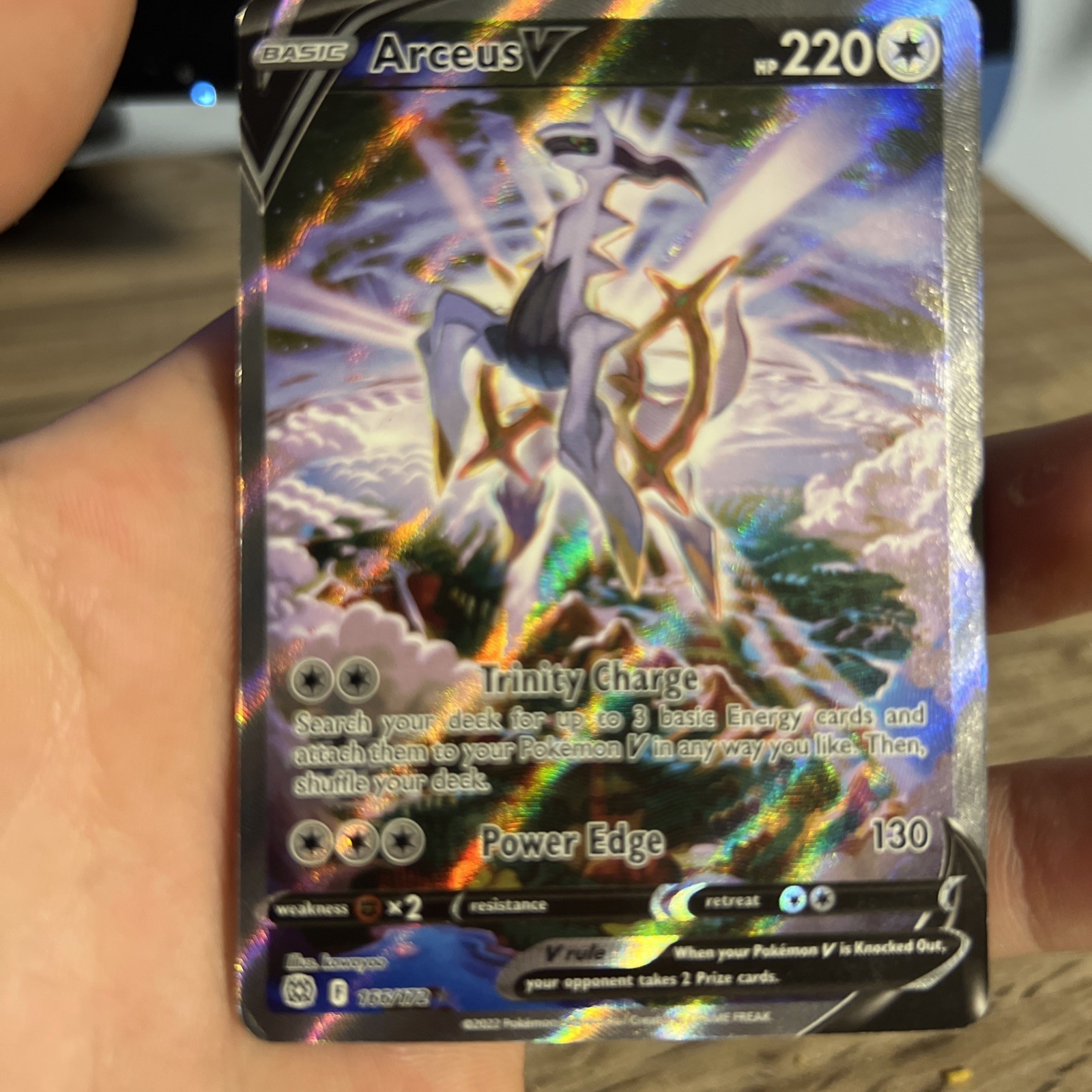 Arceus V (Alternate Full Art) 166/172 Brilliant Stars Holo ALT ART MP