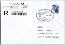 Langenhagen 2004 Luftpost Seute Deern Tag der Briefmarke SST R-Brief