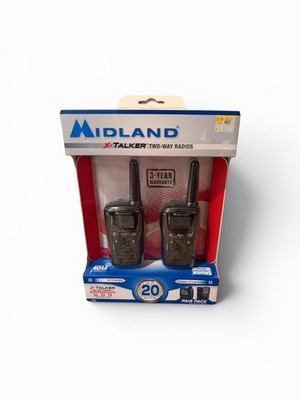 Midland X-Talker Two Way Radio Walkie Talkies Weather Alert Model T10 Hunting